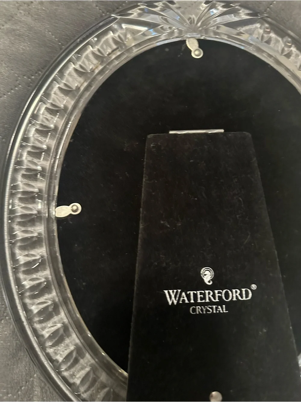 Waterford Clear Oval Decorative crystal picture frame made in Ireland